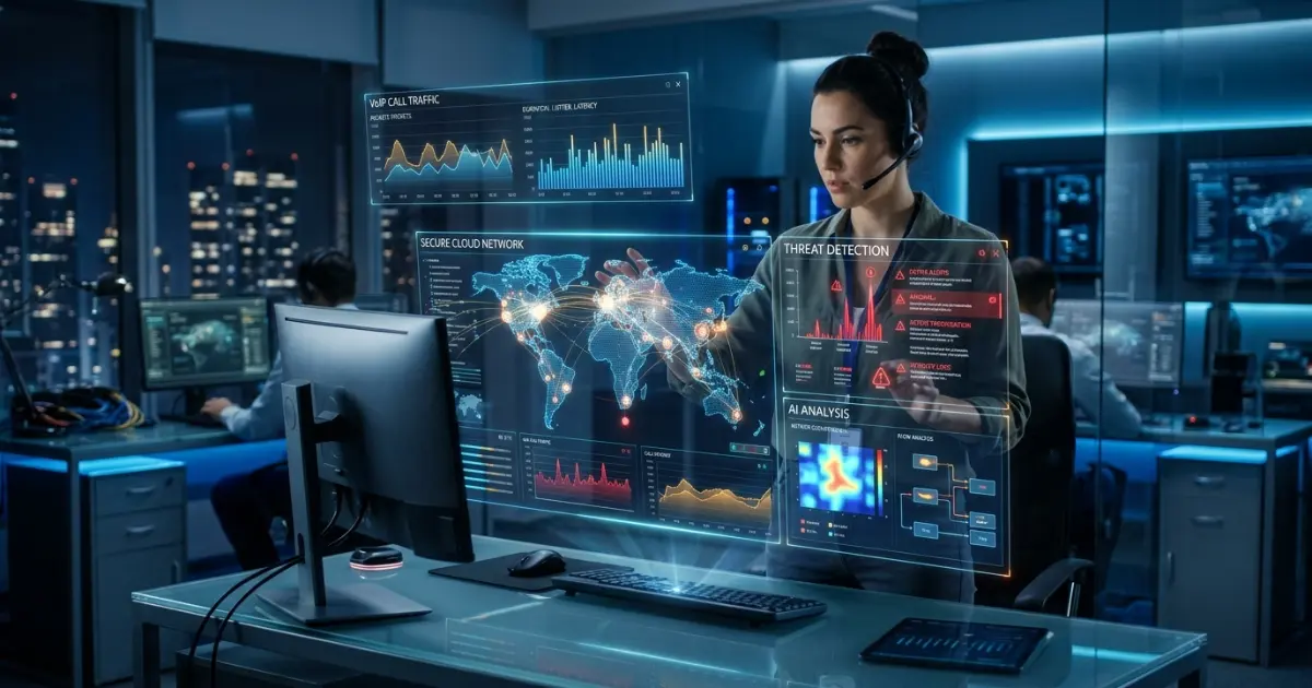 IP telephony security system protecting VoIP networks and enterprise communication in Saudi Arabia